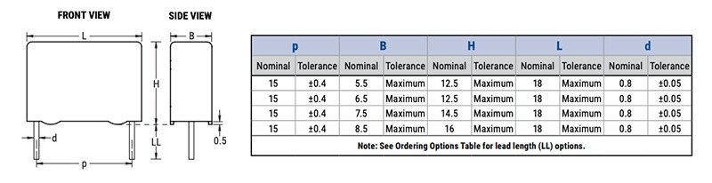 KEMET PME295 Metallized Impregnated Paper Capacitors