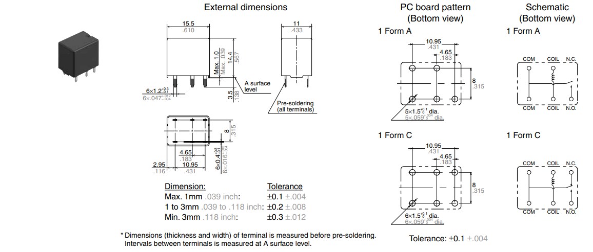 Panasonic Industrial Devices CN-M Relays