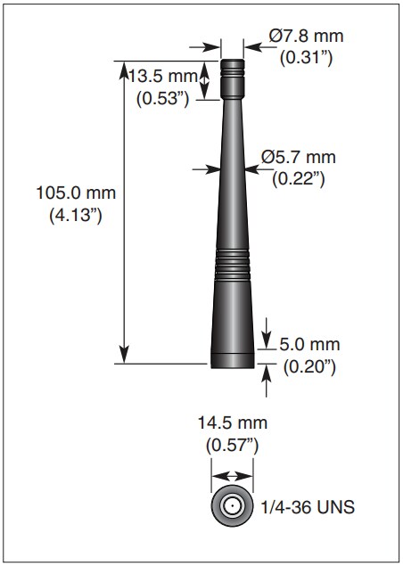 TE Connectivity / Linx Technologies CW / PW 2.4 GHz Dipole Whip Antennas