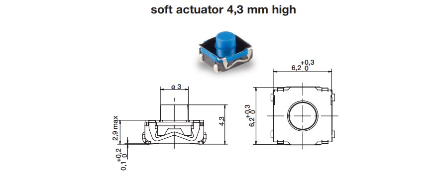 C&K Switches KSC7 Series Tact Switches