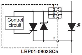 Block Diagram - STMicroelectronics LBP01 LED Bypass Protection Devices