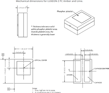 Mechanical Drawing - Lumileds LUXEON Z LEDs