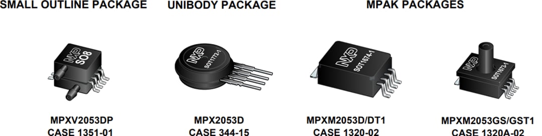NXP Semiconductors MPX2053, MPXV2053G, & MPXM2053 Sensors