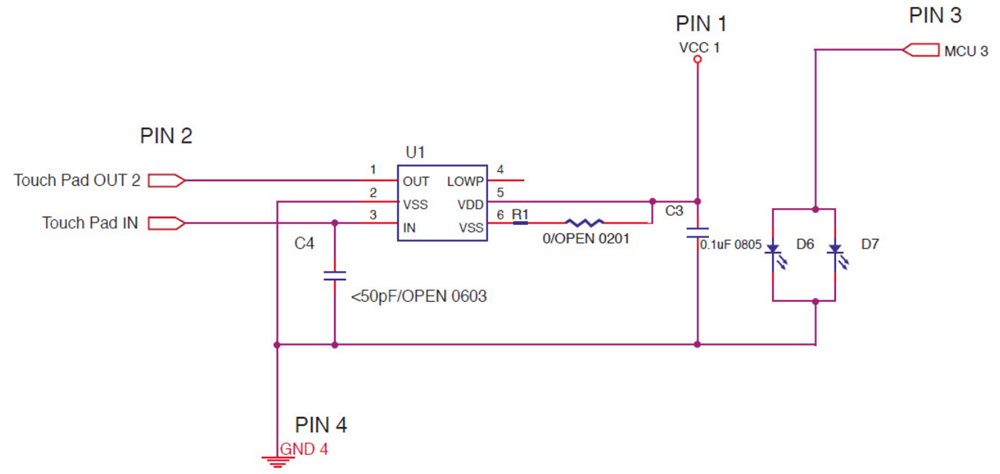 VCC CTH Capacitive Touch Sensor Displays