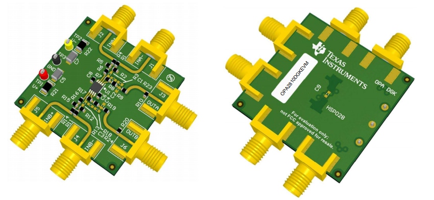 Location Circuit - Texas Instruments OPA2810DGKEVM Evaluation Module