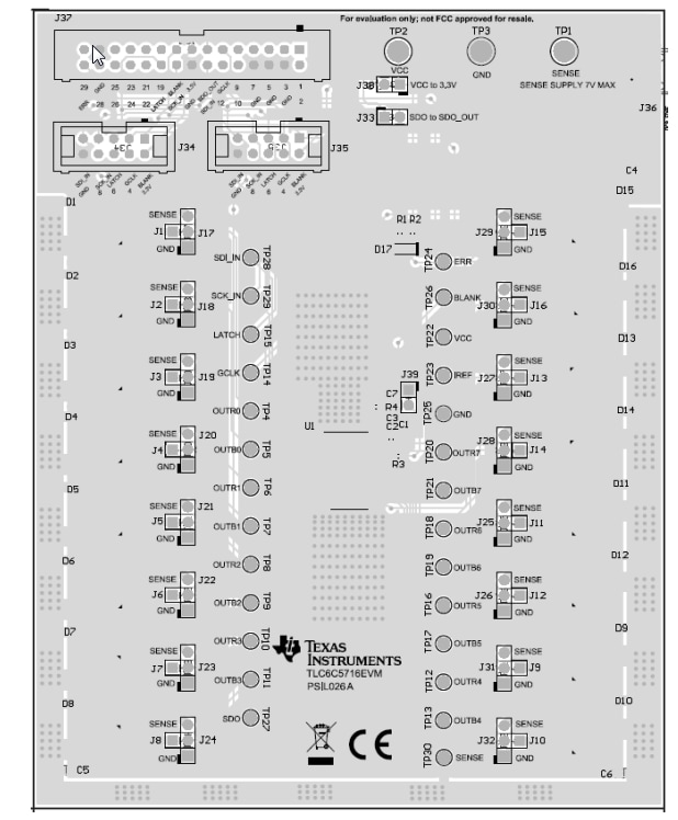 Location Circuit - Texas Instruments TLC6C5716EVM Evaluation Module