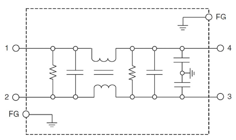 Application Circuit Diagram - TDK-Lambda RSEV EMC Filters