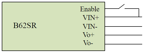 Block Diagram - Delta Electronics B62SR Encapsulated DC/DC Converters
