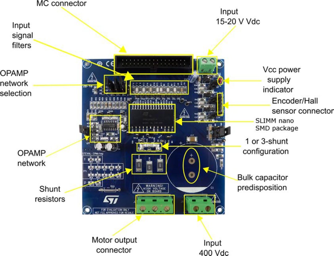 STMicroelectronics STEVAL-IPMnM1S Motor Drive Power Board