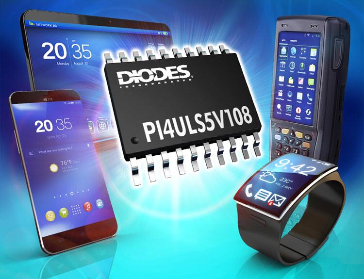 Diodes Incorporated PI4ULS5V108 8-Bit Bi-Direction Level Shifter