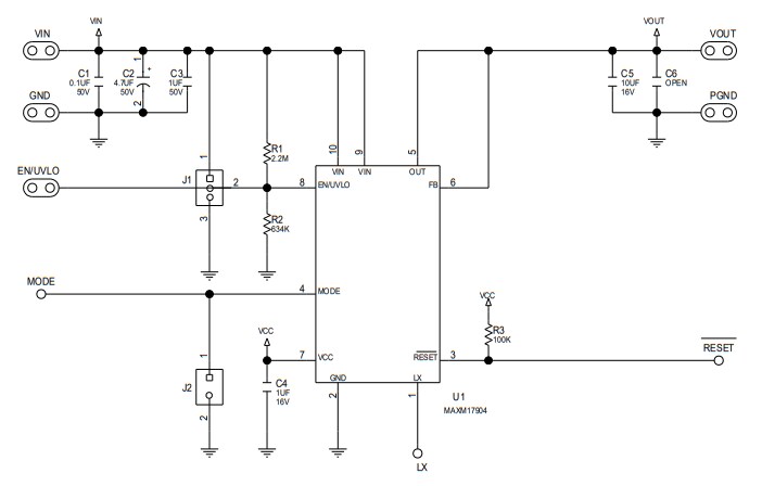Schematic - Analog Devices Inc. MAXM17904x Evaluation Kits