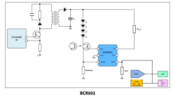 Application Circuit Diagram - Infineon Technologies BCR60x Hot Plug ICs