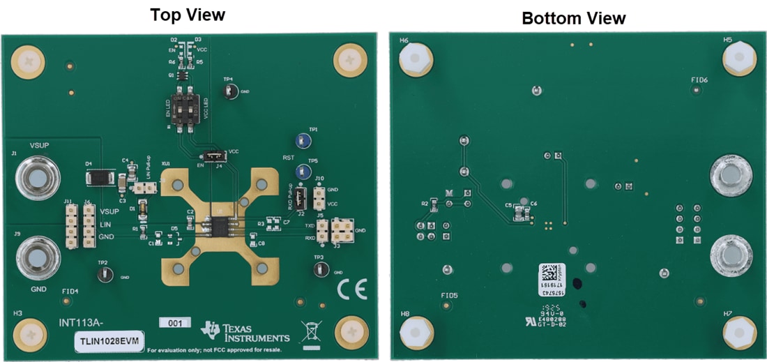 Mechanical Drawing - Texas Instruments TLIN1028EVM LIN Transceiver Evaluation Module