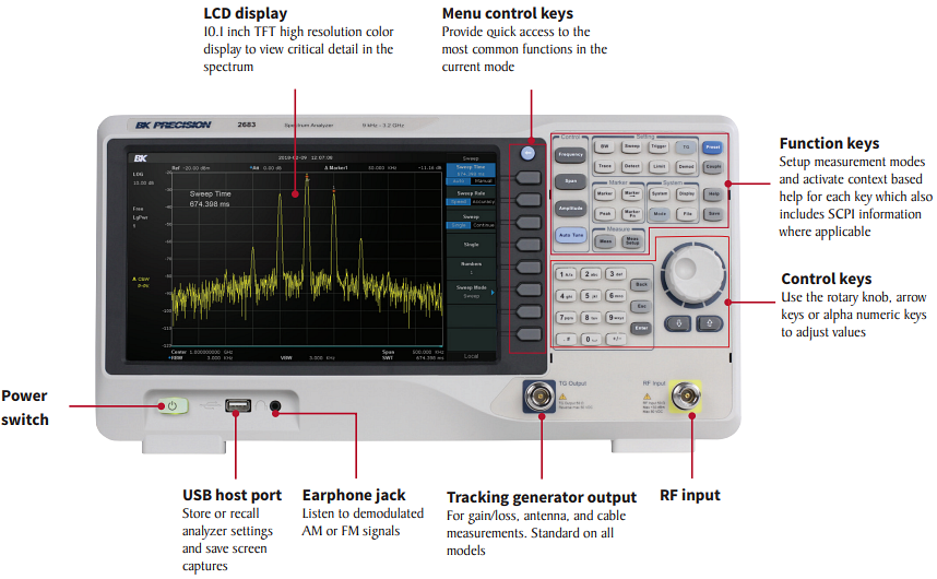B&K Precision 2680 Spectrum Analyzers