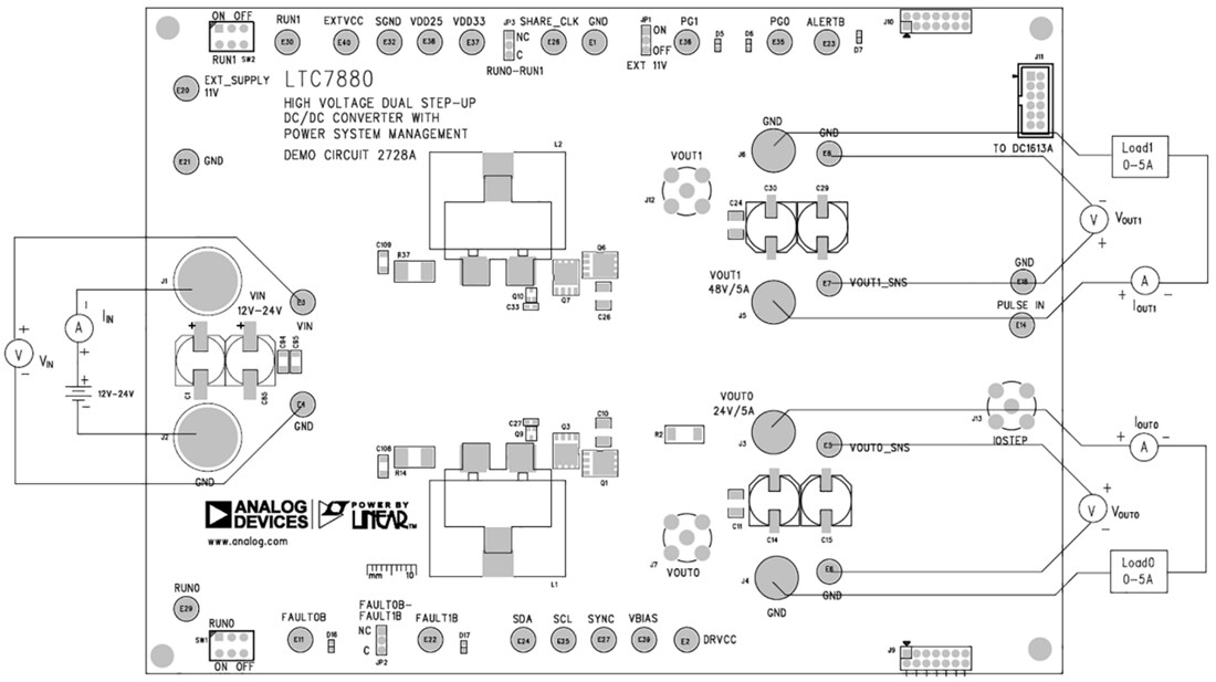 Chart - Analog Devices Inc. DC2728 Demo Circuit for LTC7880