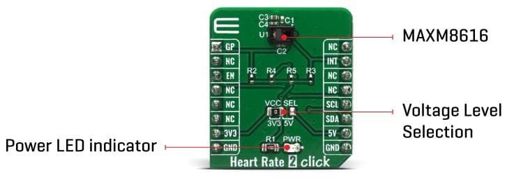 Block Diagram - Mikroe Heart Rate 2 Click