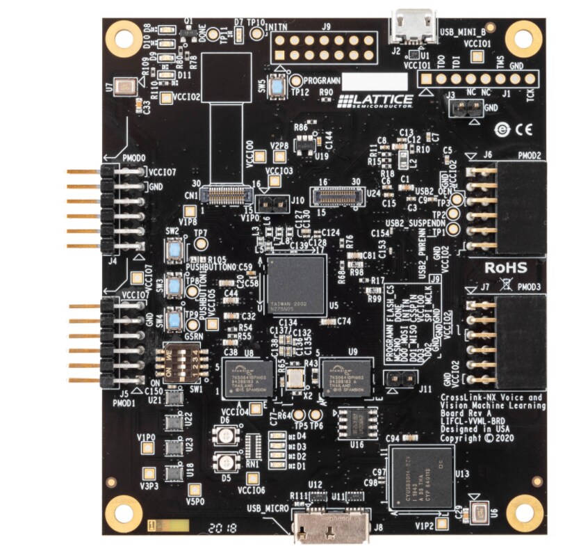Lattice Semiconductor CrossLink-NX Voice & Vision Machine Learning Board