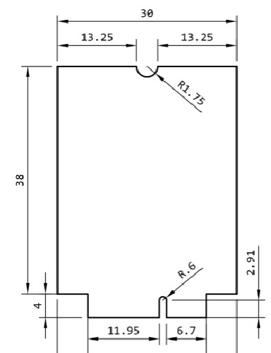 Mechanical Drawing - Particle B402MEA System-on-Module B Series LTE