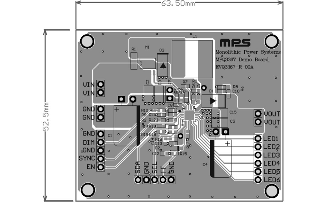 Monolithic Power Systems (MPS) EVQ3367-R-01A Evaluation Board