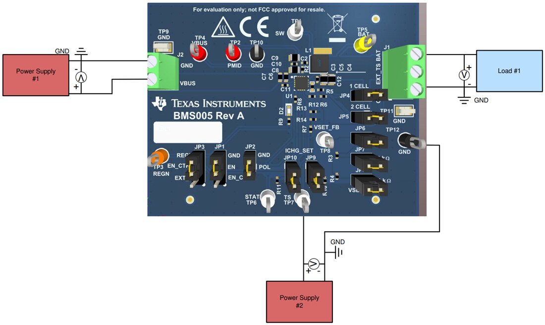 Mechanical Drawing - Texas Instruments bq25300EVM/bq25303JEVM Evaluation Module (EVM)