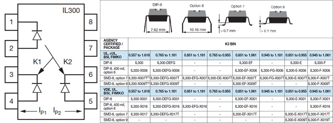 Schematic - Vishay IL300 Linear Optocoupler