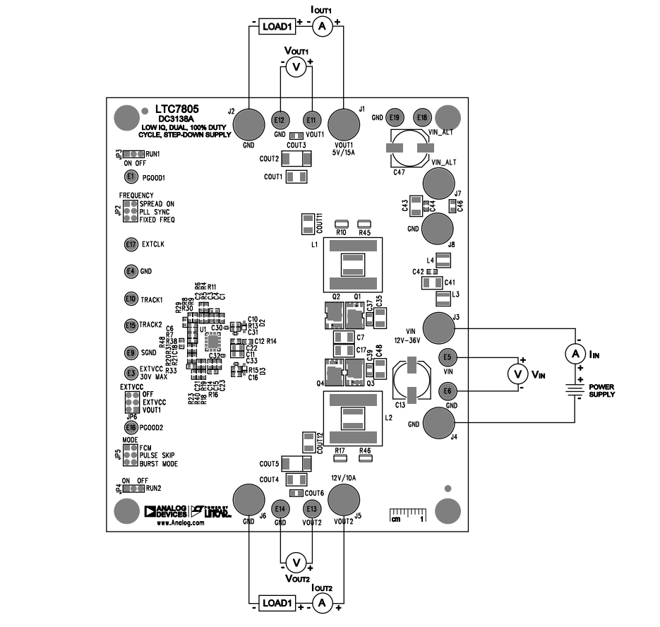 Analog Devices Inc. LTC7805 Demo Board DC3138A