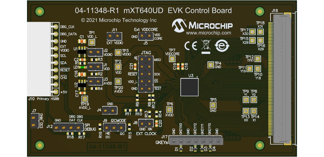 Microchip Technology ATEK-MXT640UD-A Evaluation Kit (EV52F23A)