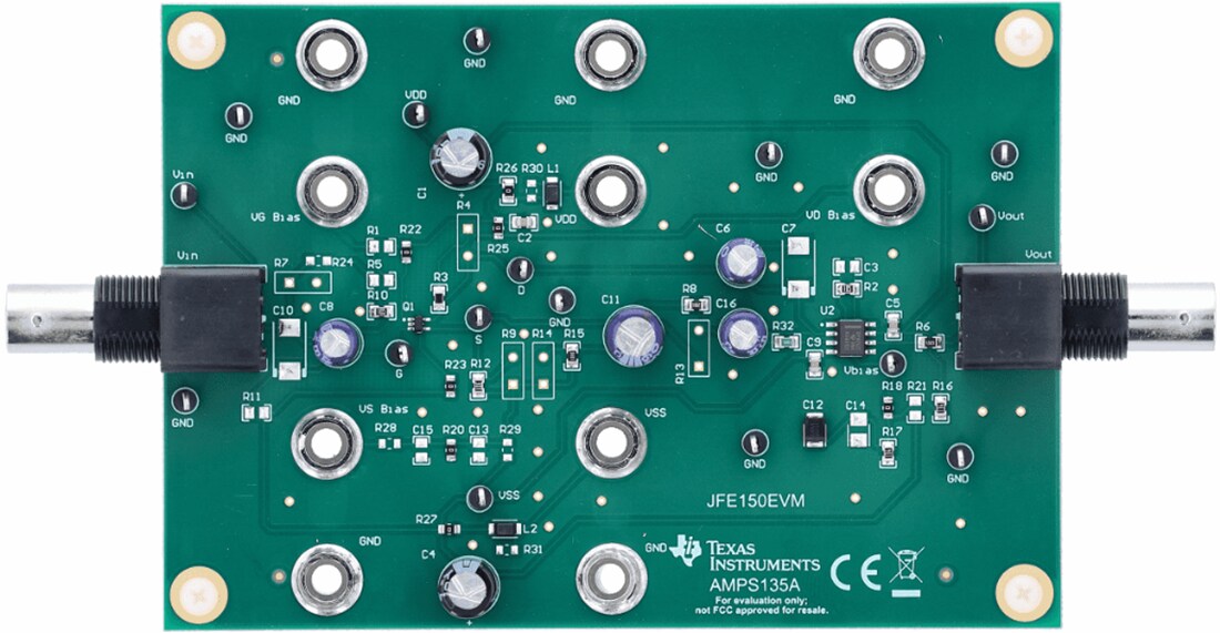 Mechanical Drawing - Texas Instruments JFE150EVM JFET Evaluation Module (EVM)
