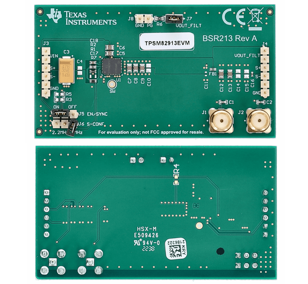 Location Circuit - Texas Instruments TPSM8291xEVM Evaluation Modules