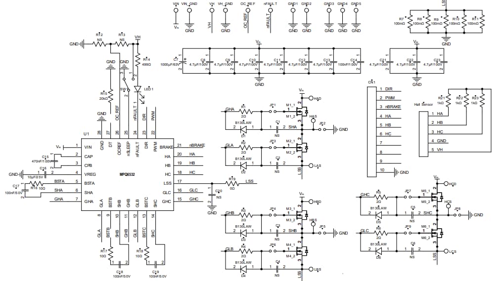 Schematic - Monolithic Power Systems (MPS) EVQ6532-V-00A Evaluation Board
