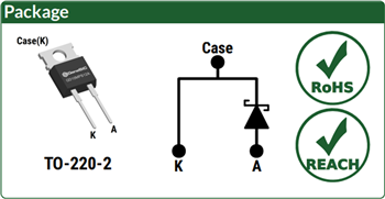 Mechanical Drawing - GeneSiC Semiconductor 4th Generation SiC Schottky MPS™ Diodes