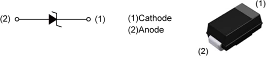 Schematic - ROHM Semiconductor PTZTF Automotive Zener Diodes