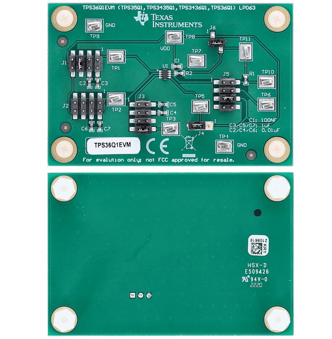 Texas Instruments TPS36Q1EVM Evaluation Module