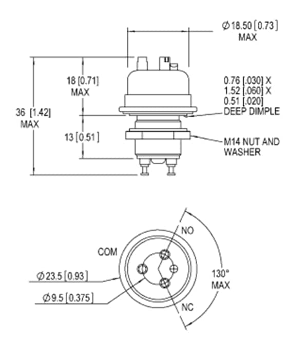 Gigavac GH1 Series Single Pole Double Throw HV Relays