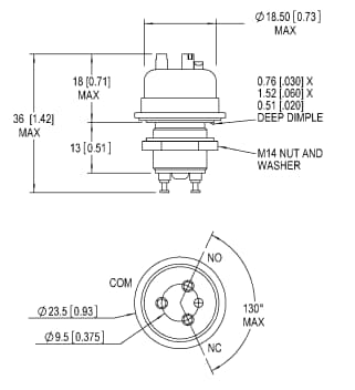 Gigavac GH3 Series Single Pole Double Throw HV Relays