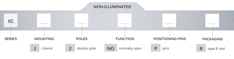 APEM 6C Series Dualmec™ Tactile Switch