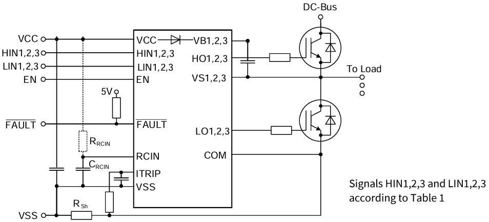 Application Circuit Diagram - Infineon Technologies 6EDL04x065xT Family