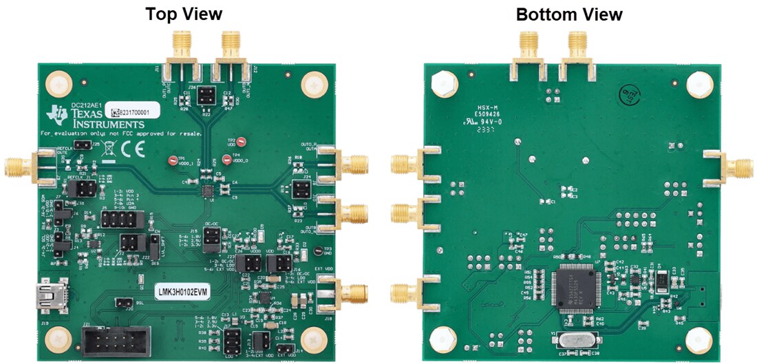 Mechanical Drawing - Texas Instruments LMK3H0102EVM Evaluation Module (EVM)
