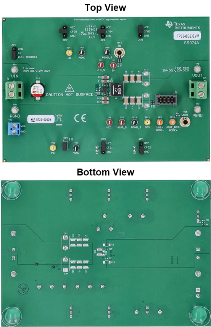Mechanical Drawing - Texas Instruments TPS548B23EVM Converter Evaluation Module (EVM)
