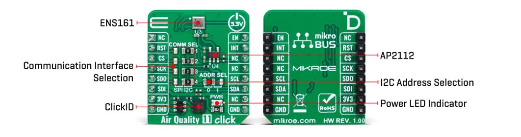Mikroe MIKROE-6063 Air Quality 11 Click
