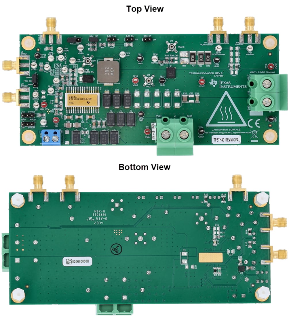 Mechanical Drawing - Texas Instruments TPS7H4011EVM-CVAL Converter Evaluation Module