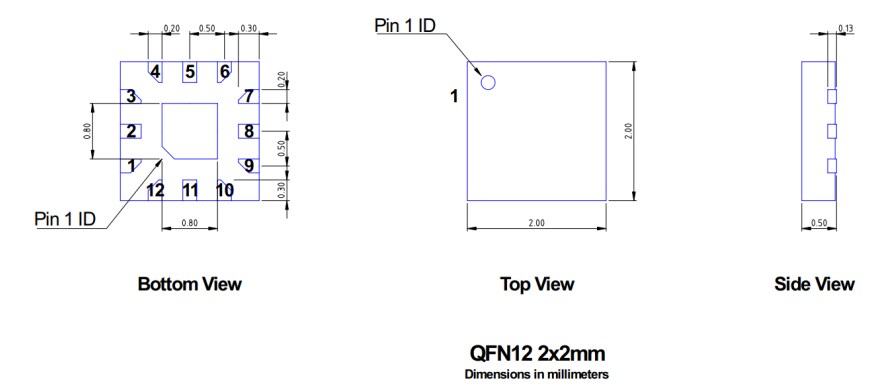 Mechanical Drawing - Guerrilla RF GRF7042 Double-Balanced Mixer