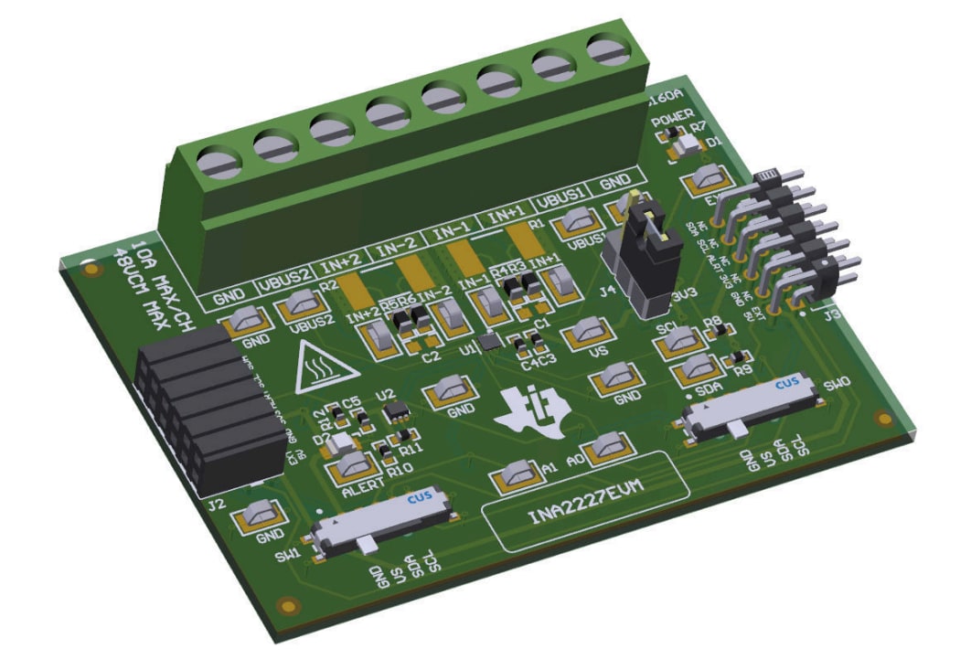 Location Circuit - Texas Instruments INA2227EVM Evaluation Module