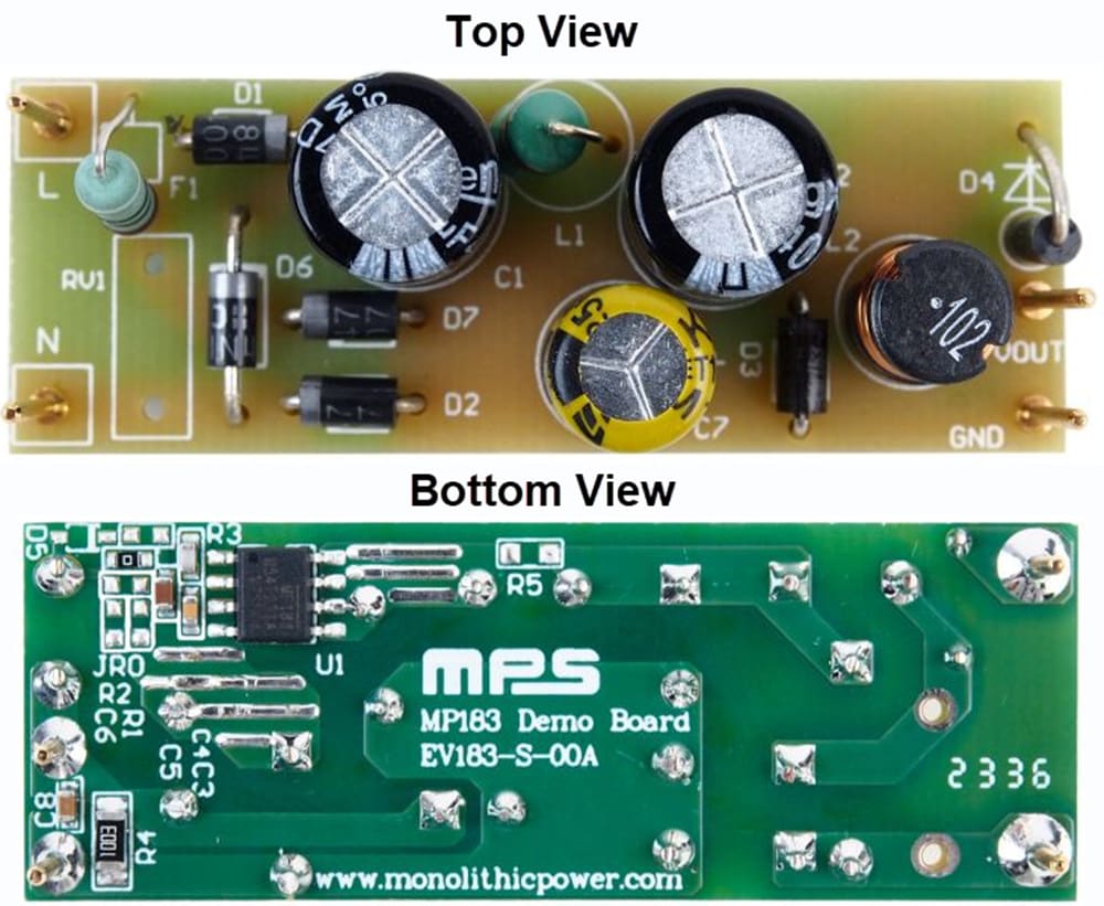 Mechanical Drawing - Monolithic Power Systems (MPS) EV183 Evaluation Boards