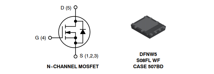 onsemi NVMFWS0D45N04XM MOSFET