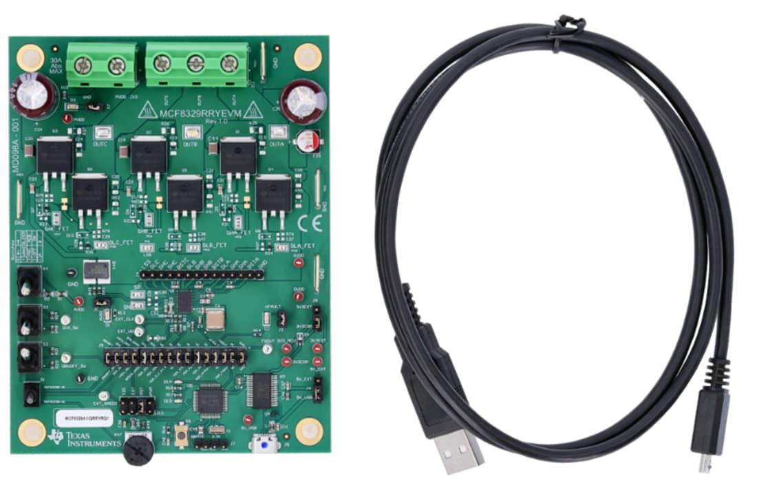 Mechanical Drawing - Texas Instruments MCF8329RRYEVM Driver Evaluation Module (EVM)