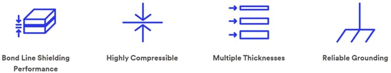 3M Electronic Specialty MSG7000SDX Electrically Conductive Gasket Tapes