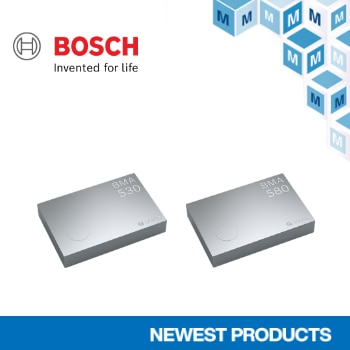 Bosch BMA530 and BMA580 accelerometers