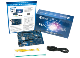 Cypress PSoC 62S2 Wi-Fi and Bluetooth Pioneer Kit Now Shipping from Mouser 