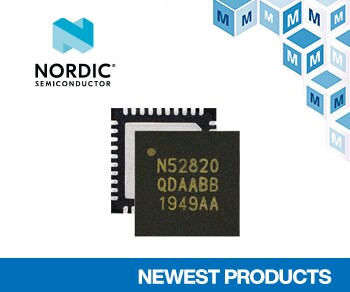 Nordic Semiconductor's nRF52820 Multi-protocol SoC, Now at Mouser, Combines Bluetooth 5.2 with USB 2.0